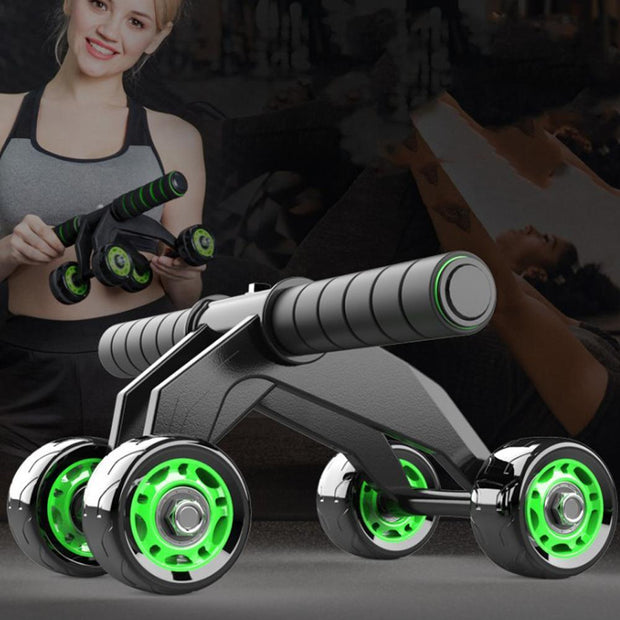 Four-wheeled Abdominal Roller Home Exercise Abdominal Muscle Fitness Equipment